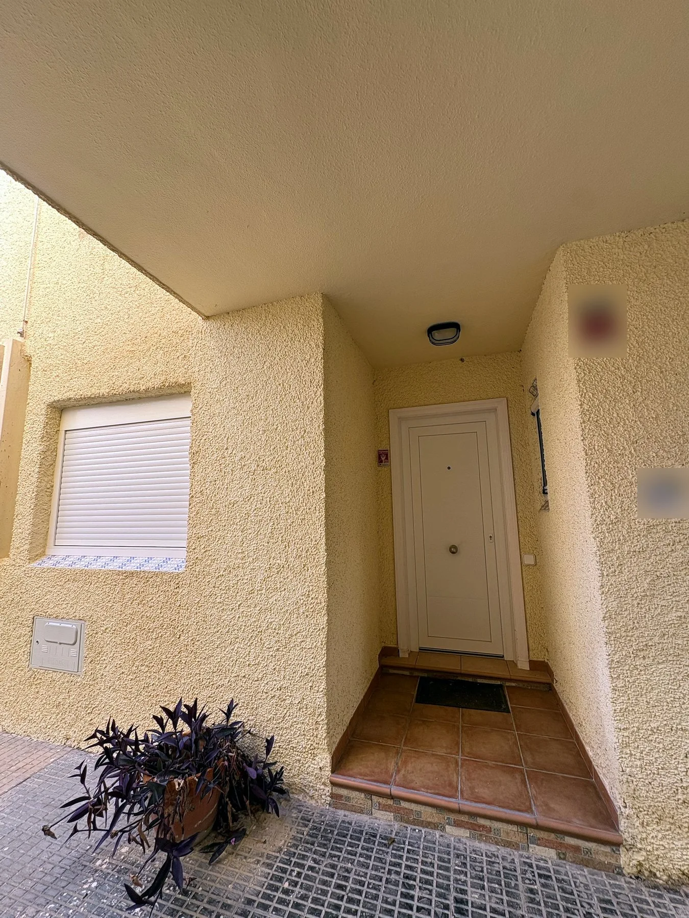 Front door of the house