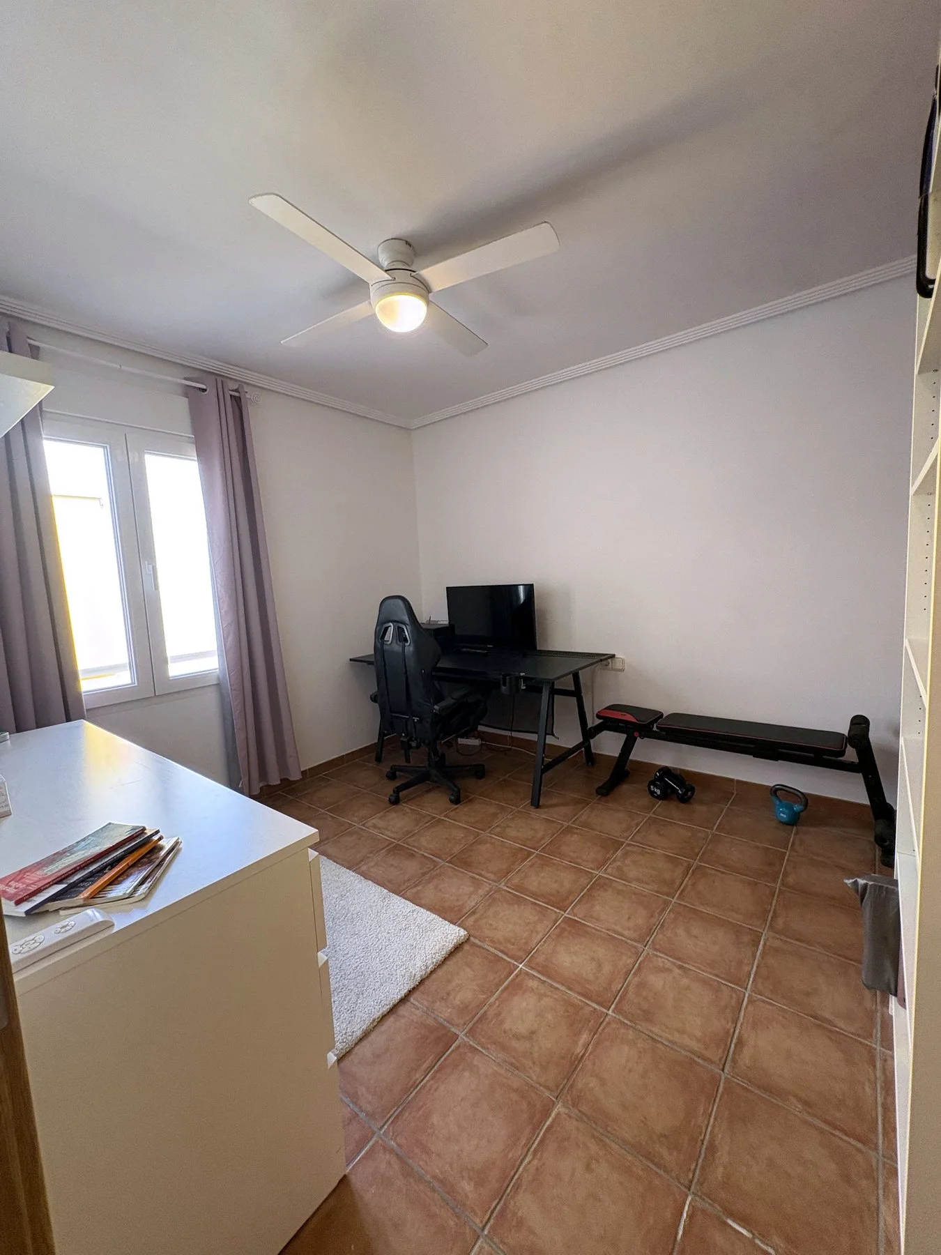 Fourth bedroom, currently used as a home gym